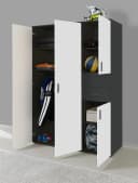 BMG Möbel Kinderkleiderschrank Elli 4-türig mit Schubladen Bild 1