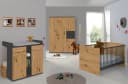 BMG Möbel Kinderkleiderschrank Elli 4-türig Anthrazit Bild 3