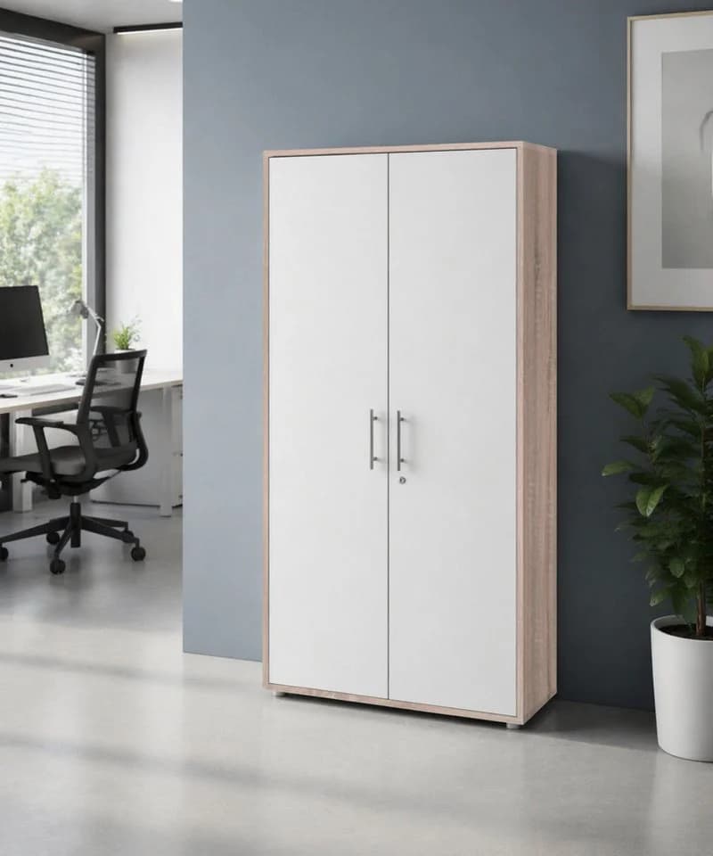 BMG Möbel Aktenschrank Office Edition abschließbar 5 OH Matt Hochglanz
