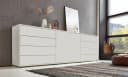 BMG Möbel Sideboard Mailand Set 4 Weiß Matt Grifflos Bild 1
