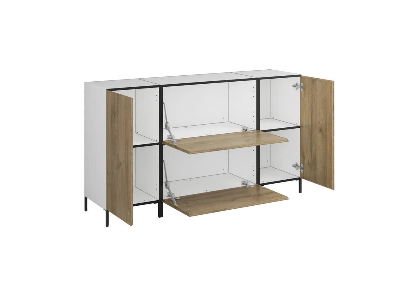 BMG Möbel Sideboard Modul+ 4-tlg. Set mit Softclose