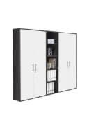 BMG Möbel Aktenschrank Set Office Edition 10 Weiß/Grau Bild 2