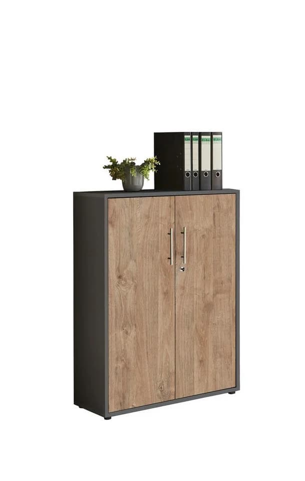 BMG Möbel Aktenschrank Office Edition 2 Türen Abschließbar Hochglanz Matt - Bild 2