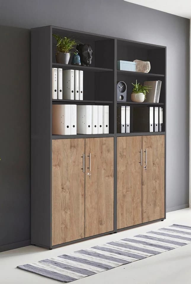 BMG Möbel Aktenschrank Office Edition 11 Schrankwand Set 4tlg abschließbar