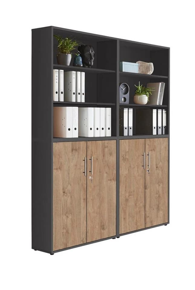 BMG Möbel Aktenschrank Office Edition 11 Schrankwand Set 4tlg abschließbar - Bild 2