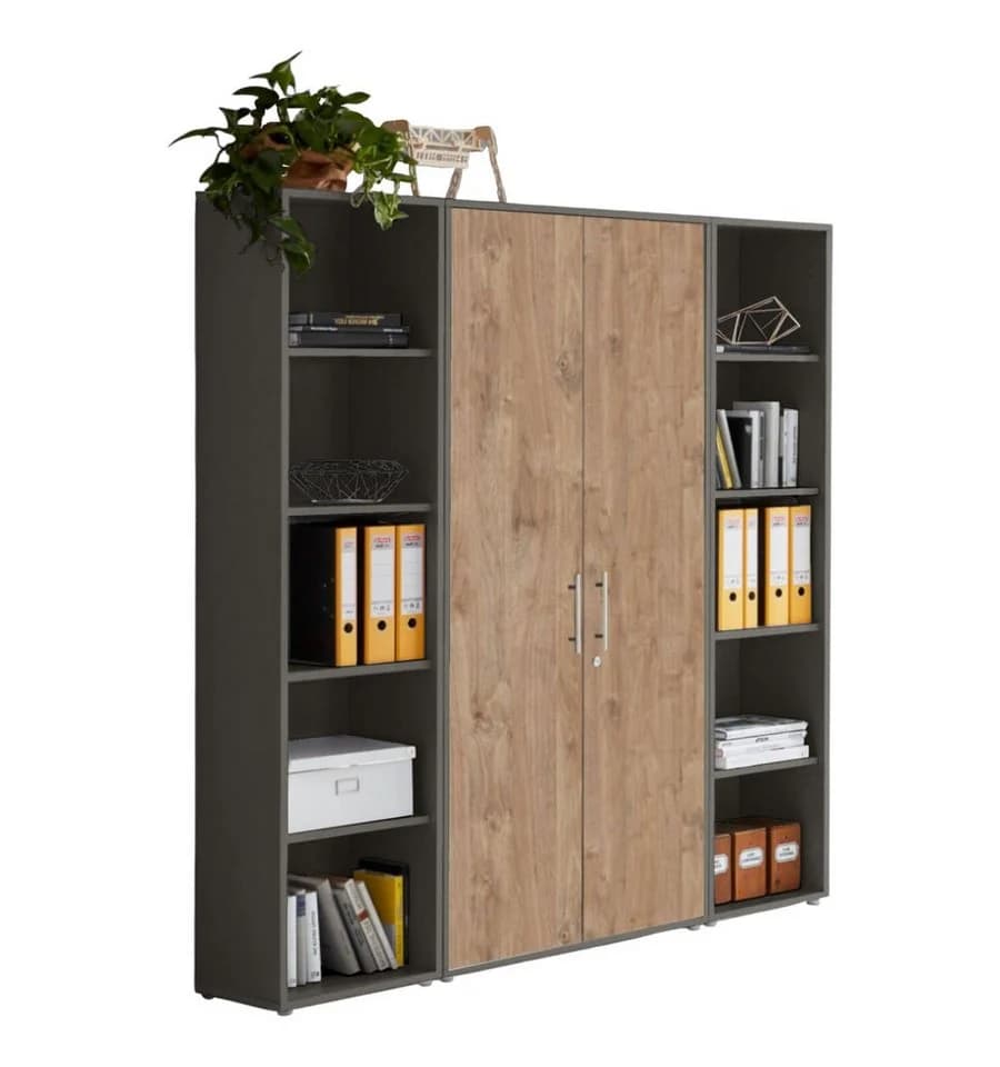 BMG Möbel Aktenschrank Office Edition 3 Schrankwand-Set 3-tlg. abschließbar - Bild 2