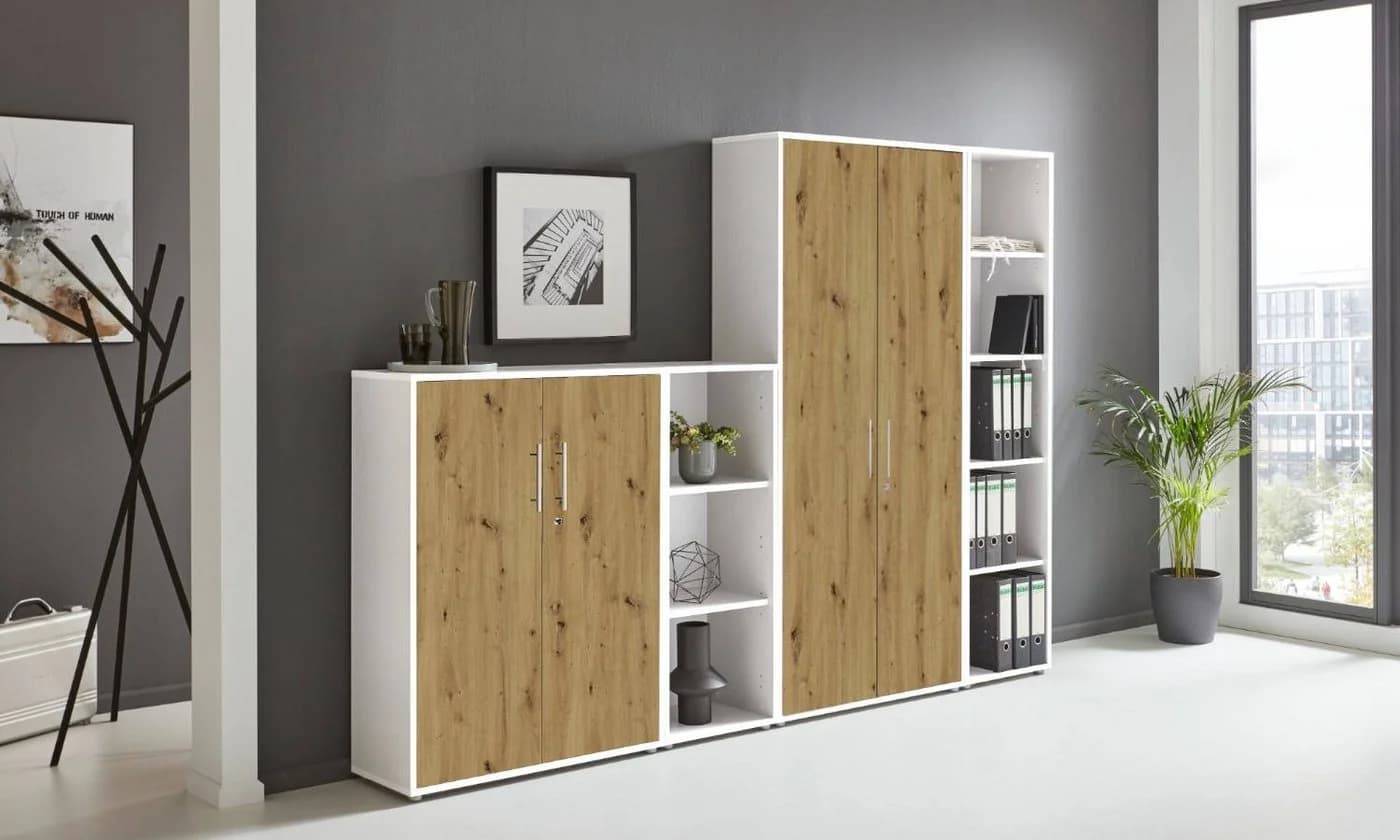 BMG Möbel Aktenschrank Office Edition 4 - 4tlg Schrankwand Set