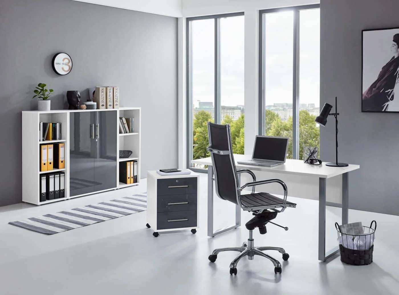 BMG Möbel Büromöbel-Set Office Edition Mini Set 2, 5-teilig