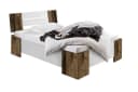 BMG Möbel Futonbett Graz 2 Weiß Hochglanz Oldstyle Eiche Bild 2