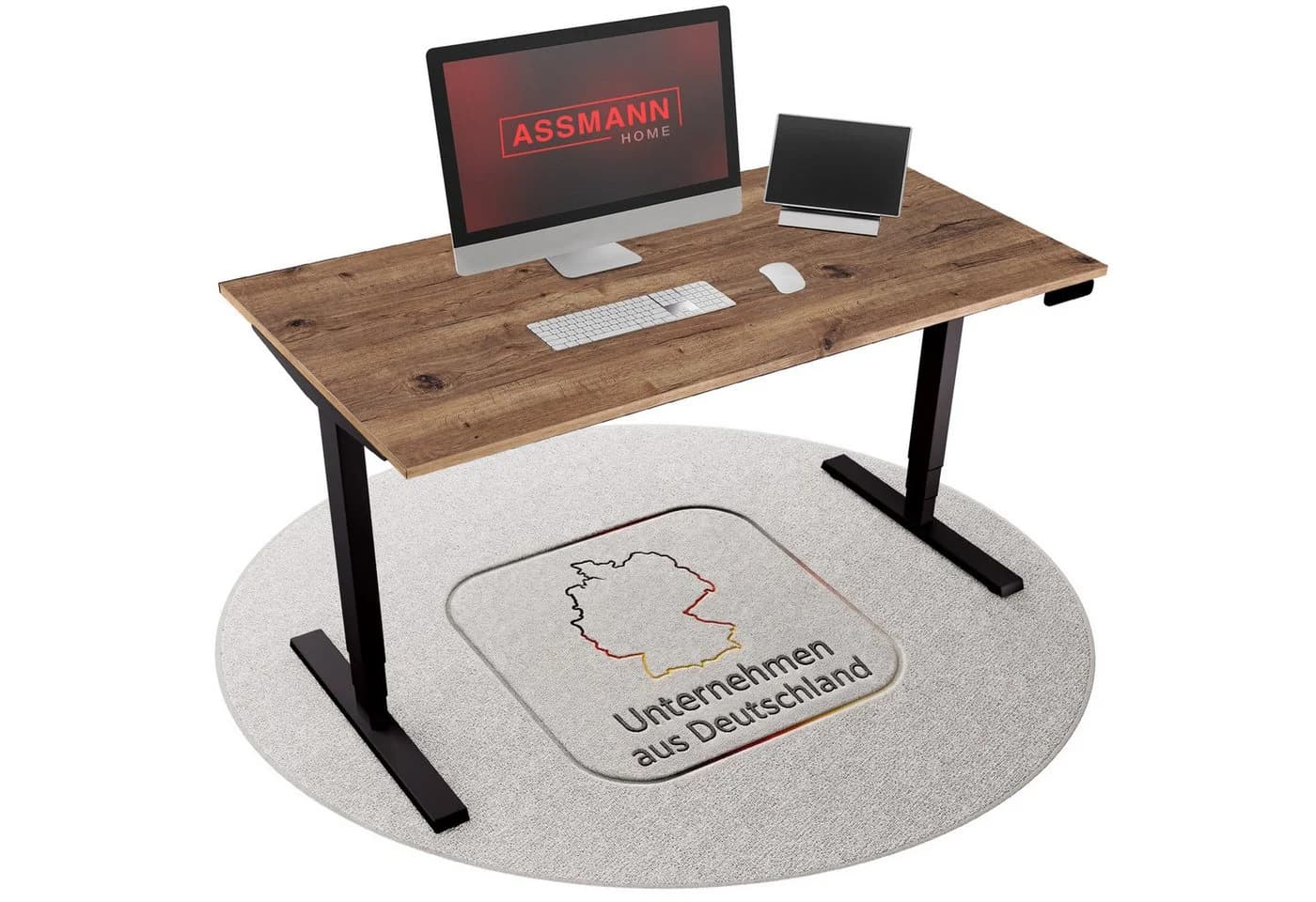 ASSMANN Y-Line Schreibtisch Elektrisch Höhenverstellbar Schwarz - Bild 2