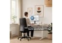 ASSMANN Y-Line Curved Schreibtisch Elektrisch Höhenverstellbar Silber Weiß Bild 1