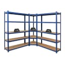 PROREGAL® Eckregal MegaDeal 1x Eckregal + 2x Schwerlastregal Ragnar Blau Bild 2