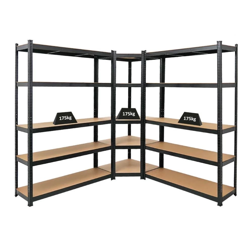 PROREGAL® Eckregal MegaDeal 1x Eckregal + 2x Schwerlastregal Ragnar Schwarz - Bild 2