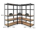 PROREGAL® Eckregal MegaDeal 1x Eckregal + 2x Schwerlastregal Schwarz Bild 1