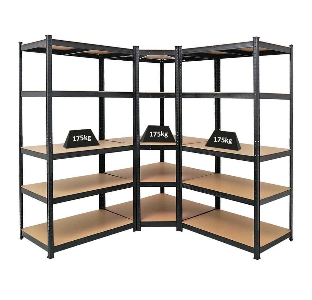 PROREGAL® Eckregal MegaDeal 1x Eckregal + 2x Schwerlastregal Schwarz - Bild 2