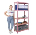 PROREGAL® Wohnregal PINK LADY 5 Ebenen Rosa Metall Bild 3