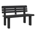 furnicato Gartenbank Anthrazit Stabil Bequem Bild 1