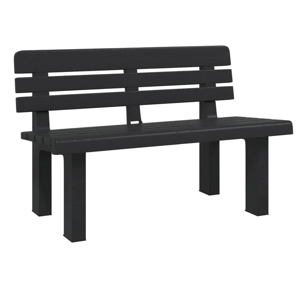 furnicato Gartenbank Anthrazit Stabil Bequem