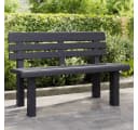furnicato Gartenbank Anthrazit Stabil Bequem Bild 2