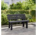 furnicato Gartenbank Anthrazit Stabil Bequem Bild 3