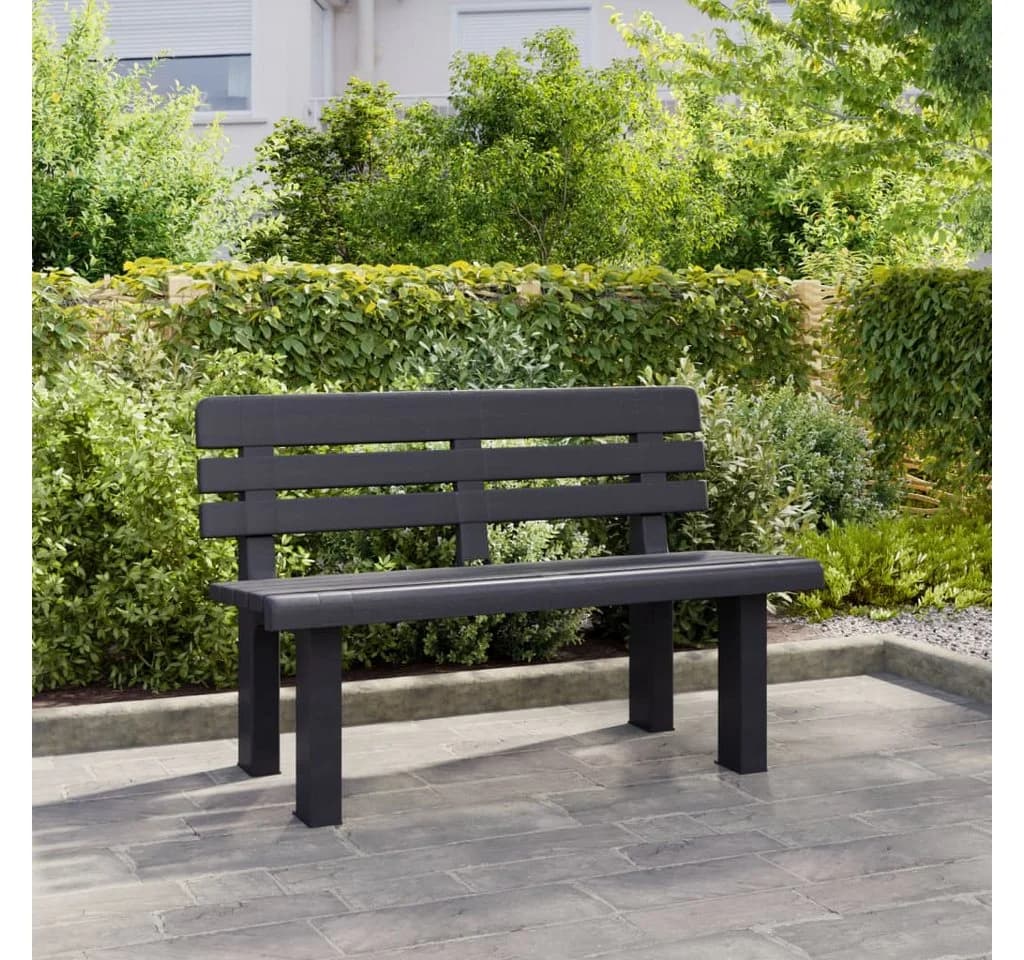 furnicato Gartenbank Anthrazit Stabil Bequem - Bild 3