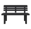 furnicato Gartenbank Anthrazit Stabil Bequem Bild 4