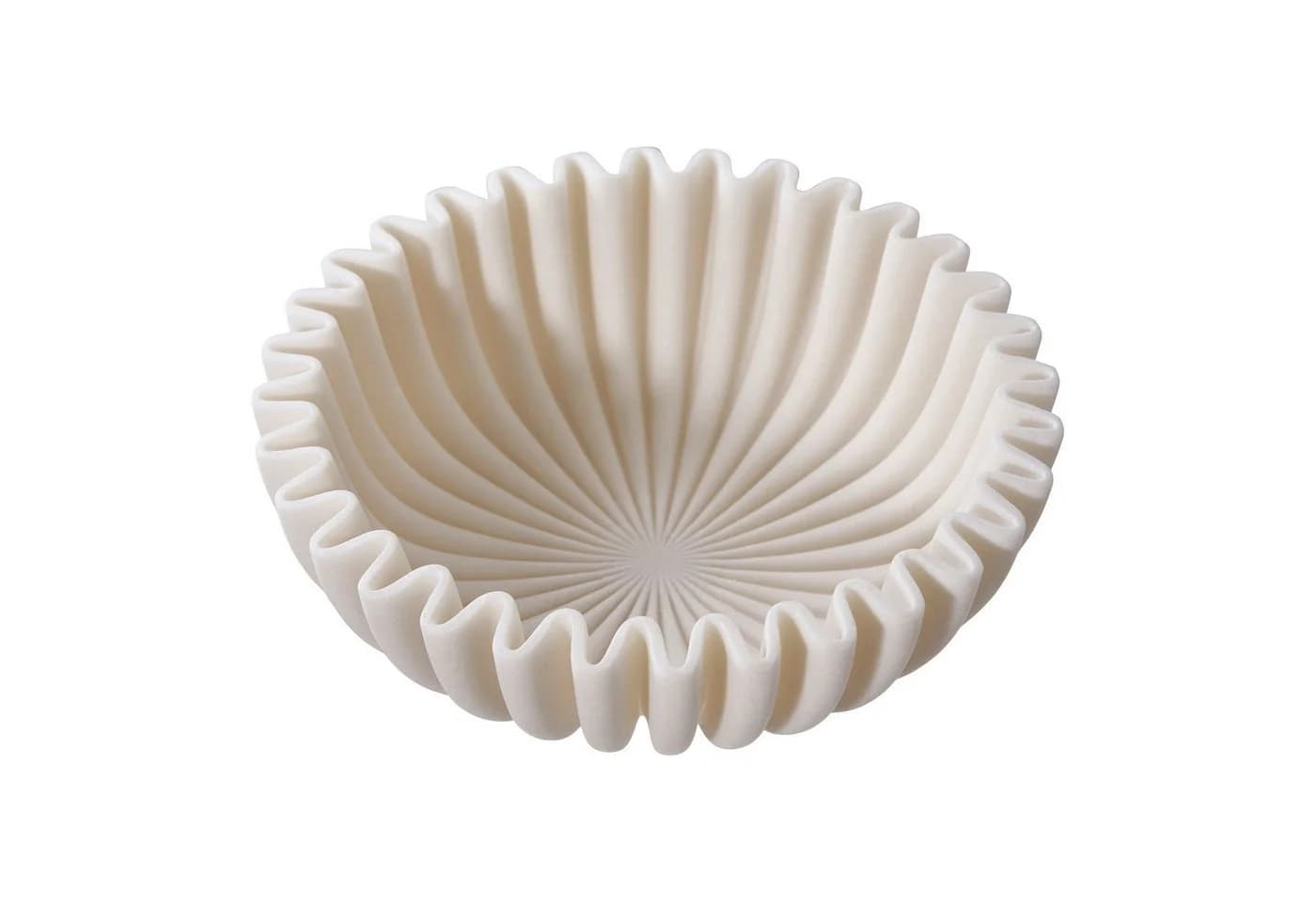 tinkaro Dekoobjekt Schale Polyresin Beige - Bild 3