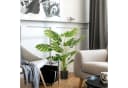 furnicato Kunstpflanze Monstera Deliciosa Grün Schwarz Bild 1