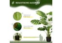 furnicato Kunstpflanze Monstera Deliciosa Grün Schwarz Bild 4