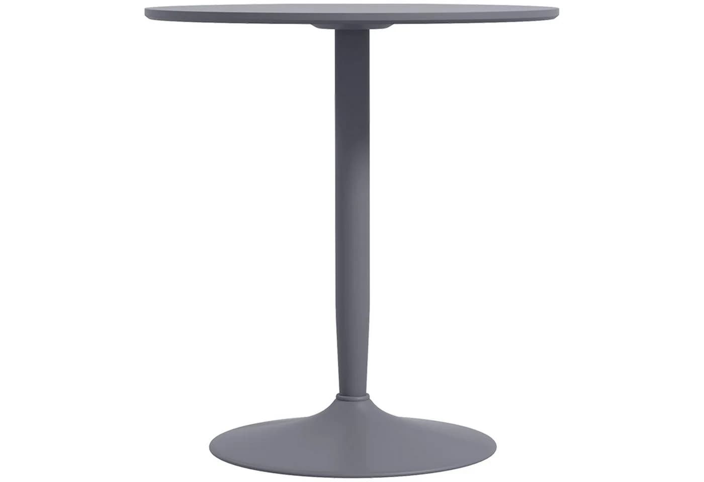 furnicato Runder Esstisch Grau Ø70 cm für 2 Personen