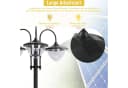 furnicato Gartenleuchte Solar Laterne Stehleuchte 189 cm Schwarz Bild 3