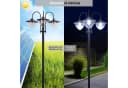 furnicato Gartenleuchte Solar Laterne Stehleuchte 189 cm Schwarz Bild 4