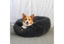 CALIYO Flauschiges Katzenbett Dunkelgrau Waschbar Bild 5