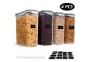 CALIYO Vorratsdosen Set 4x 1L Weiß BPA-frei Luftdicht Bild 2