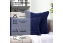 TAN.TOMI Kissenbezug Kord Uni Blau 2er Set Bild 5