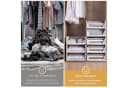CALIYO Aufbewahrungsbox 4er Schubladenbox Stapelbare Kleiderschrank Organizer Faltbaren Regal Bild 1