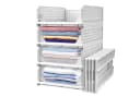 CALIYO Aufbewahrungsbox 4er Schubladenbox Stapelbare Kleiderschrank Organizer Faltbaren Regal Bild 2