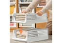 CALIYO Aufbewahrungsbox 4er Schubladenbox Stapelbare Kleiderschrank Organizer Faltbaren Regal Bild 3
