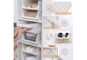 CALIYO Aufbewahrungsbox 4er Schubladenbox Stapelbare Kleiderschrank Organizer Faltbaren Regal Bild 5