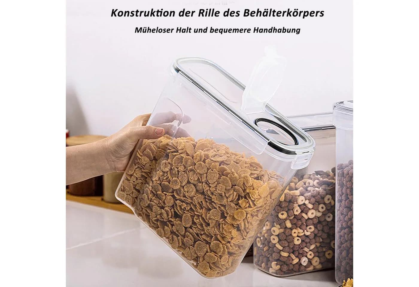 CALIYO Frischhaltedose 4L PP BPA-frei 4-tlg. mit Deckel - Bild 3