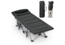 CALIYO Klappbett Campingbett Schwarz Faltbar mit Matratze Bild 2
