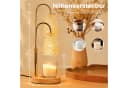 DAITORE Duftlampe Kerzenwärmer mit Timer, Dimmer & Höhenverstellung, Gold Bild 4