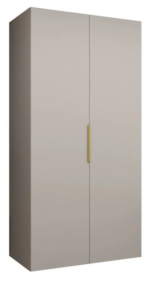 ABIKS MÖBEL Drehtürenschrank MARBELLA Beige/Gold mit Kleiderstange - Bild 2