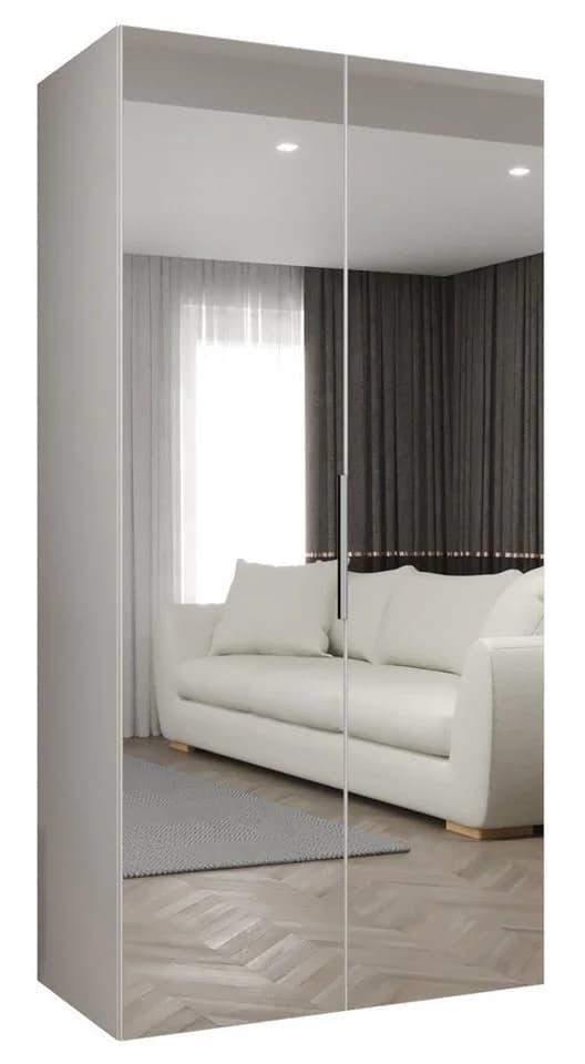 ABIKS MÖBEL MARBELLA 3 Schlafzimmerschrank Weiß Matt mit Kleiderstange - Bild 2