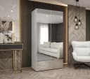 ABIKS MÖBEL MARBELLA 3 Schlafzimmerschrank Weiß Matt mit Kleiderstange Bild 3