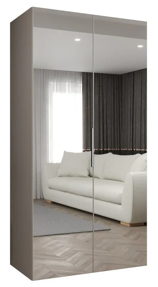 ABIKS MÖBEL Drehtürenschrank MARBELLA 3 Beige mit Kleiderstange - Bild 2