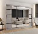 ABIKS MÖBEL Schwebetürenschrank RUBINO V 250 Schlafzimmerschrank mit Schiebetüren Bild 3