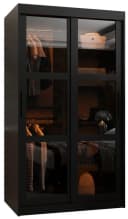 ABIKS MÖBEL Schwebetürenschrank DATA Schwarz mit Rauchglas Bild 2