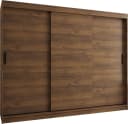 ABIKS MÖBEL Schwebetürenschrank RUBINO T 250 Braunschwarz Bild 2