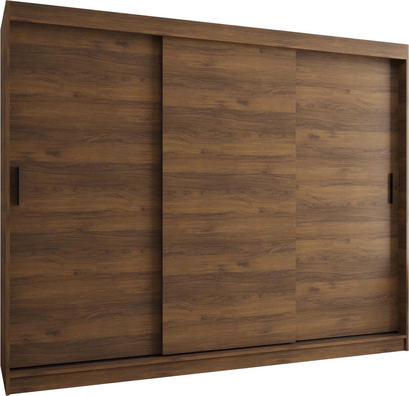 ABIKS MÖBEL Schwebetürenschrank RUBINO T 250 Braunschwarz - Bild 2